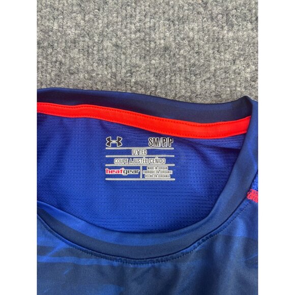 Under Armour UA Raid Long Sleeve T-Shirt Men’s Large Electric Blue Athletic Run - Picture 2 of 9